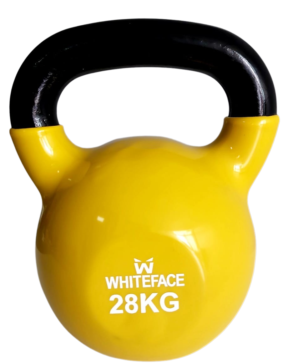 WHİTEFACE KETTLEBELL(ÇAYDANLIK TİPİ DAMBIL) 28 KG (SARI-SİYAH)
