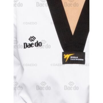 Daedo Taekwondo Elbisesi Fitilli Siyah Yaka TA 1021
