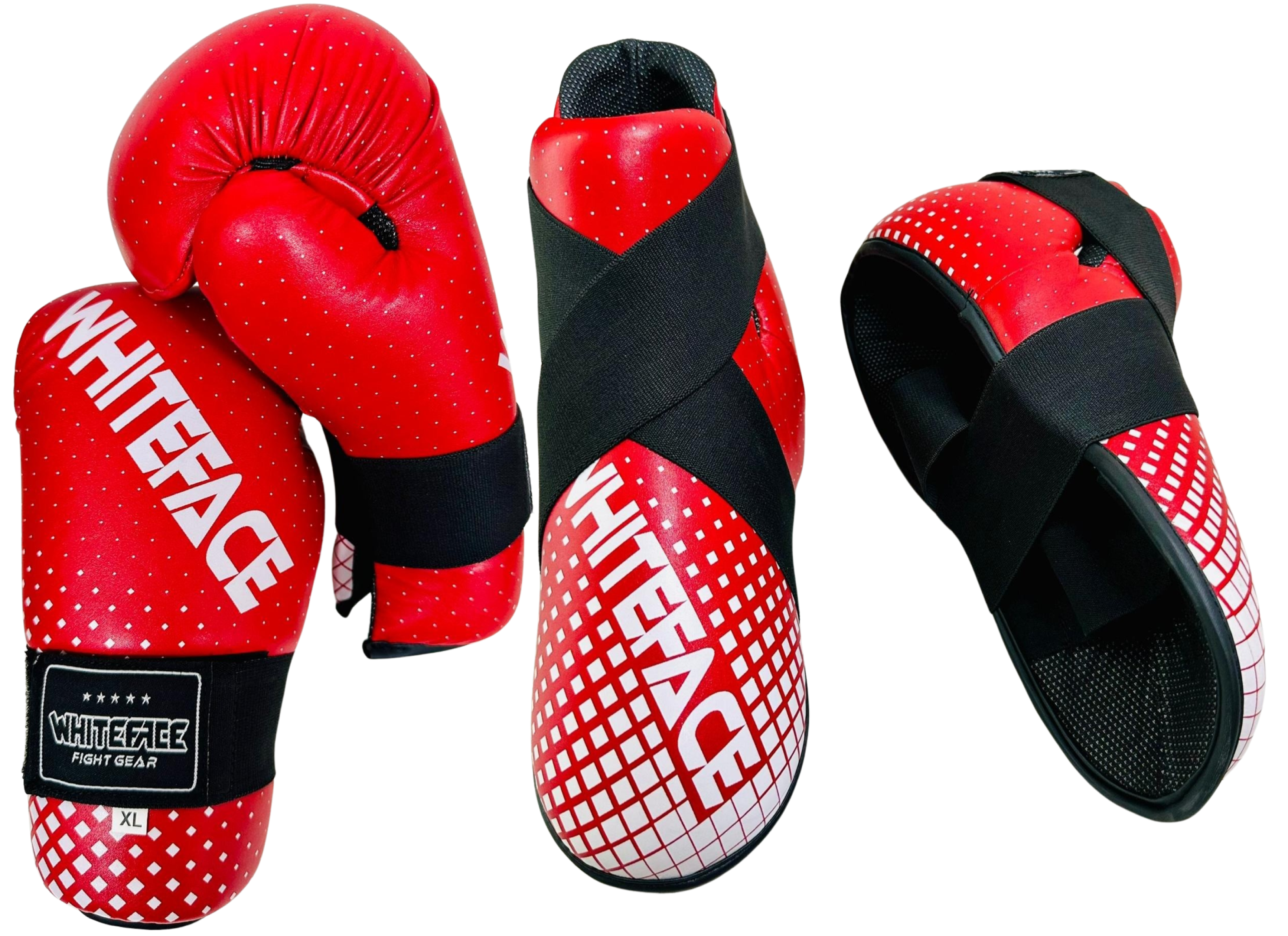 Whiteface Kickboks Point Fight Eldiven- Ayak Botu-ELİTE - 2'li Set (WTF442-443)