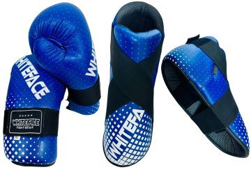 Whiteface Kickboks Point Fight Eldiven- Ayak Botu-ELİTE - 2'li Set (WTF442-443)
