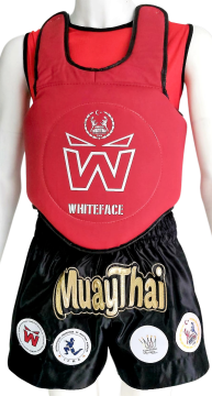 WHİTEFACE MUAY THAİ MÜSABAKA SAFEGURD ÇİFT TARAFLI (KIRMIZ-MAVİ)