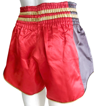 Whiteface Muay Thai Elite Şort (Kırmızı-Antrasit)