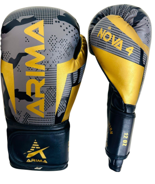ARIMA KAMUFLAJ Boks/Kickboks/Muay Thai Eldiven (Siyah)
