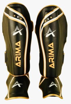 ARIMA Kick Boks Kaval Ayaküstü Deri Koruyucu (SİYAH-GOLD)
