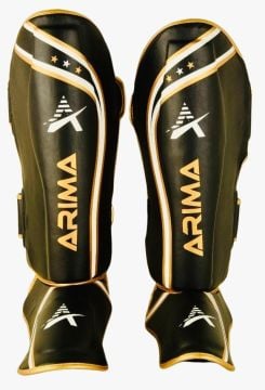 ARIMA Kick Boks Kaval Ayaküstü Deri Koruyucu (SİYAH-GOLD)