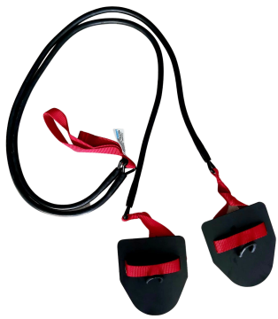 STRECHCORDZ EL PALETLİ YÜZME KARA ANTRENMAN DİRENÇ LASTİĞİ (KIRMIZI) (5,4-14,1 KG)