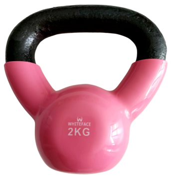 WHİTEFACE KETTLEBELL(ÇAYDANLIK TİPİ DAMBIL) 2 KG (PEMBE-SİYAH)