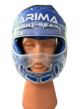 ARIMA Boks-Kickboks Yüz Maskeli(mika) Kask AR10079 MAVİ