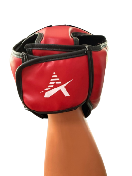 ARIMA Boks-Kickboks Yüz Maskeli(mika) Kask AR10079 KIRMIZI