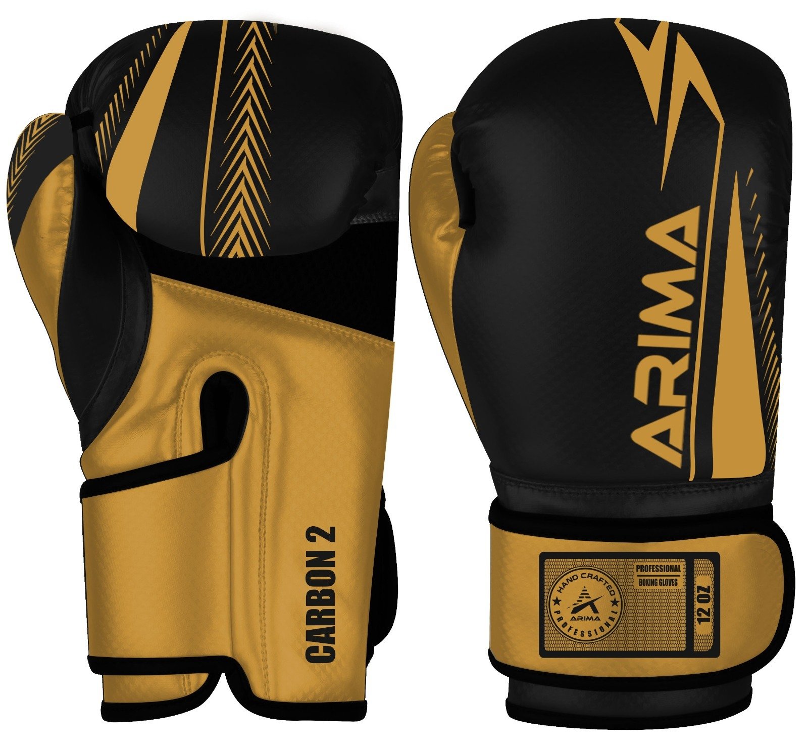 ARIMA Carbon2 Boks Kickboks Muay Thai (Kickboks Müsabaka) Eldiveni  8-10- 12 oz(Kopya)