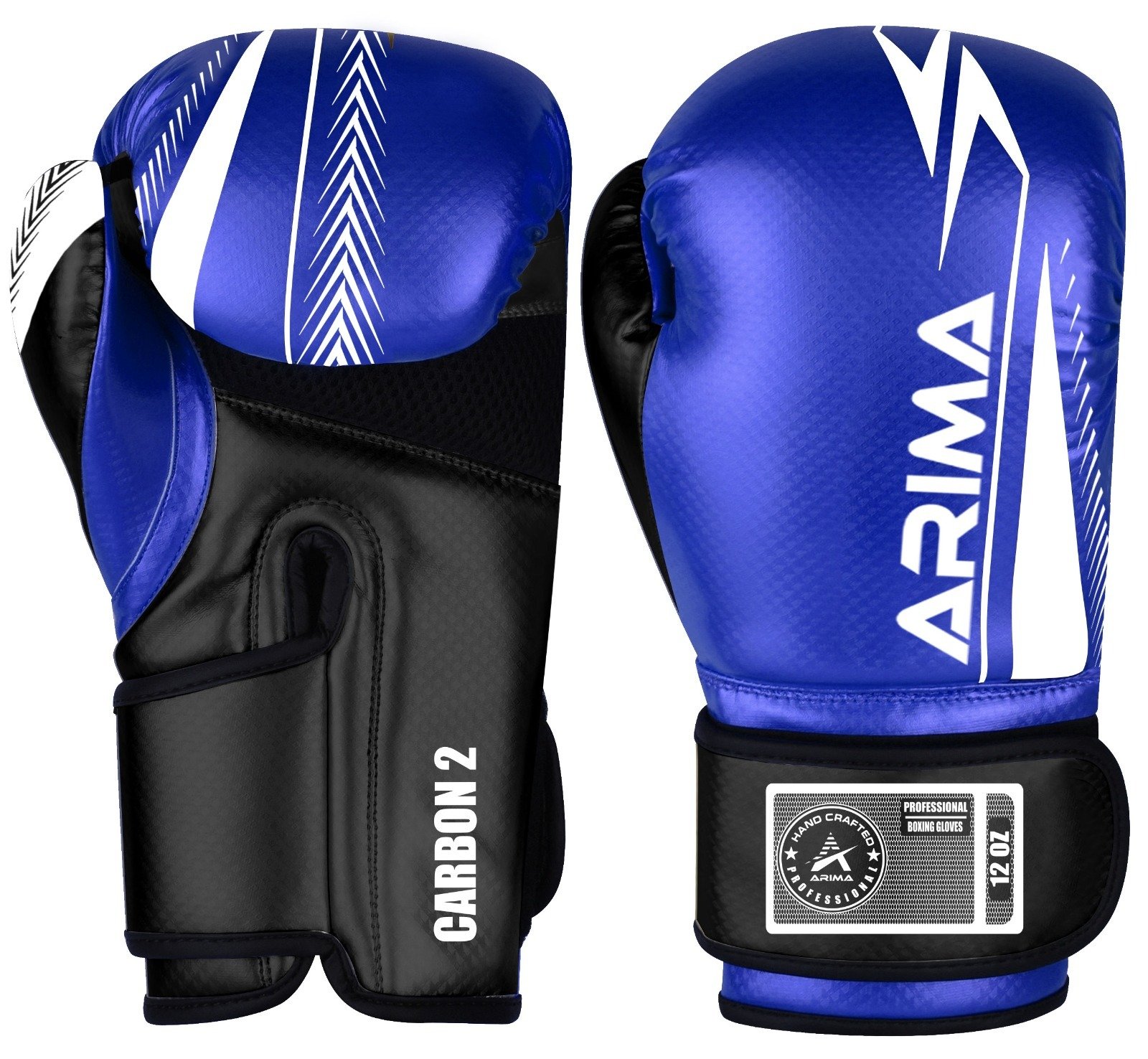 ARIMA Carbon2 Boks Kickboks Muay Thai (Kickboks Müsabaka) Eldiveni  8-10- 12 oz(Kopya)