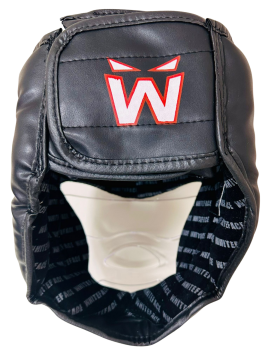 Whiteface Yüz Korumalı (Camlı) Boks Kaskı (KIRMIZI-SİYAH)