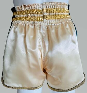 Whiteface Muay Thai Elite Şort (Bej-Siyah)
