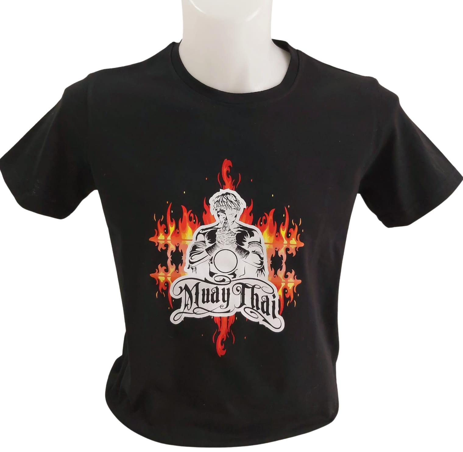 WHİTEFACE MUAY THAİ ÖZEL TASARIM BASKILI TİŞÖRT (SİYAH)
