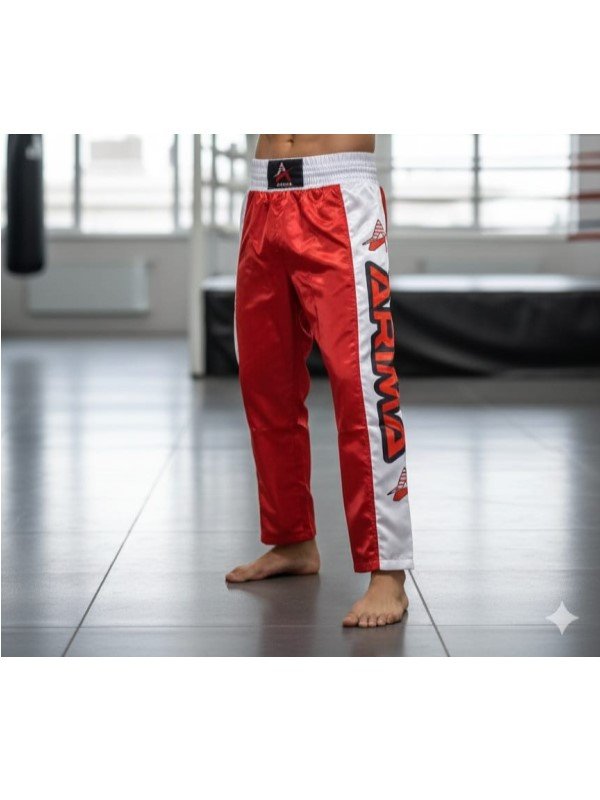 ARIMA Kick Boks Pantolonu (Kırmızı-Beyaz)