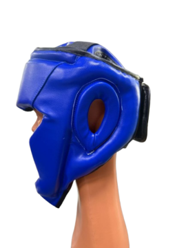 Arıma Yanak ve Çene Korumalı Boks Kaskı/Muay Thai/Kick Boks Kask(MAVİ)