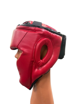 Arıma Yanak ve Çene Korumalı Boks Kaskı/Muay Thai/Kick Boks Kask(KIRMIZI)