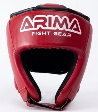 Arıma Yanak ve Çene Korumalı Boks Kaskı/Muay Thai/Kick Boks Kask(KIRMIZI)